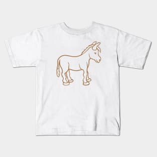 Cute donkey mule Kids T-Shirt